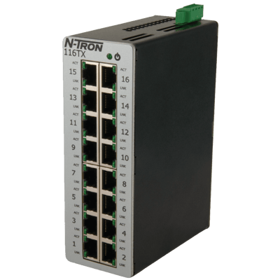 Red Lion Industrial Ethernet Switch, 116TX